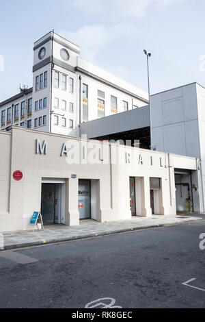 Mail Rampe der Mount Pleasant Mail Center, Farringdon Road, London, EC1, UK Stockfoto