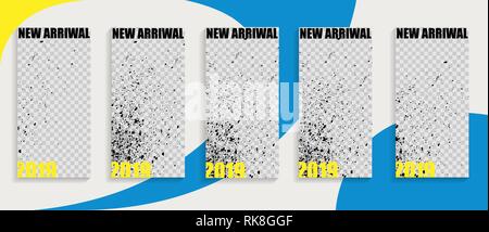 Editierbare trendy Vorlage für soziale Netzwerke. Vector Illustration für soziale Medien Stock Vektor