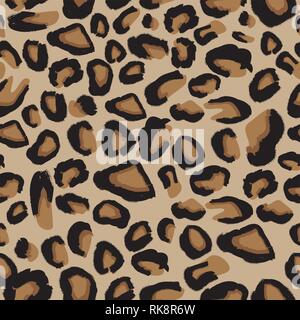 Leopard nahtlose Muster. Vector Illustration. Animal-print. Stock Vektor