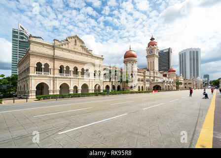 Kuala Lumpur, Malaysia. Januar 2019. Einen Panoramablick auf das historische Bangunan Sultan Abdul Samad Gebäude Stockfoto