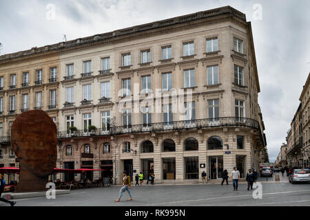 Sanna Skulptur von Jaune Plensa, Place de la Comedie, Bordeaux, Gironde, Aquitanien, Frankreich Stockfoto