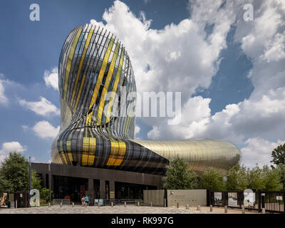 La Cité du Vin, der Stadt Wein, Wein House Museum, Bordeaux, Aquitaine, Frankreich Stockfoto