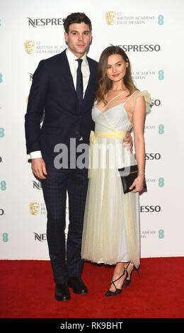 Foto muss Gutgeschrieben © Alpha Presse 079965 09.02.2019, Joe Woodward und Niomi Smart Nespresso British Academy Film Awards 2019 BAFTA-Nominierungen Partei Kensington Palace London Stockfoto