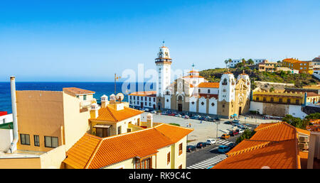 Schöne Basilika de Candelaria Kirche in Teneriffa, Kanarische Inseln, Spanien Stockfoto