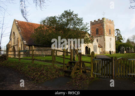 Der hl. Johannes der Täufer Kirche mutiger New Forest National Park Hampshire England Stockfoto