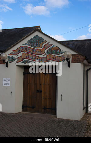 Village Hall an Woodgreen New Forest National Park Hampshire England Stockfoto