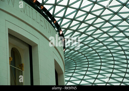 Der große Hof, das British Museum in London. Stockfoto