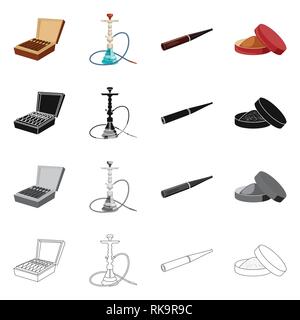 Zigarre, Hookah, Schnupftabak, Box, Shisha, Mundstück, Lieferung, Paket, Bar, Halter, Pack, Zubehör, klassische, runde, schlecht, Arabisch, Rauchen, Schaden, Aroma, Genuss, Behälter, Filter, Zubehör, schädlich, Verpackung, Kapazität, Eleganz, Pulver, Papier, Glas, verweigern, Stop, anti, Gewohnheit, Zigaretten, Tabak, Gesundheit, Nikotin, Rauchen, Statistiken, Set, Vector, Icon, Illustration, isoliert, Sammlung, Design, Element, Grafik, Vektor, Vektoren, Stock Vektor