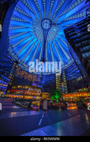 Sony Center, Potsdamer Platz, Berlin Stockfoto