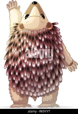 Vektor cartoon Animal clipart: Igel Stock Vektor