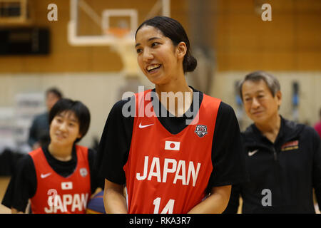 Tokio, Japan. 9 Feb, 2019. /Mai Yasue (JPN) Basketball: Japans Frauen Nationalmannschaft Training Camp an Ajinomoto national training Panoramaeinstellungen in Tokio, Japan. Credit: yohei Osada/LBA SPORT/Alamy leben Nachrichten Stockfoto