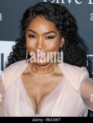 Kalifornien, USA. 9. Feb 2019. Schauspielerin Angela Bassett kommt an der Recording Academy und Clive Davis' 2019 Pre-GRAMMY Gala im Beverly Hilton Hotel am 9. Februar 2019 in Beverly Hills, Los Angeles, Kalifornien, USA. (Foto von Xavier Collin/Image Press Agency) Quelle: Bild Presse Agentur/Alamy leben Nachrichten Stockfoto