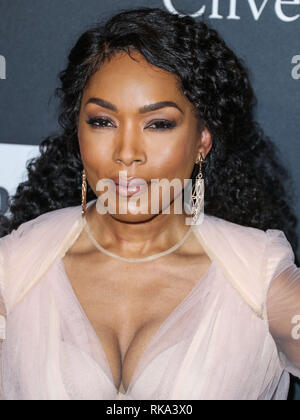 Kalifornien, USA. 9. Feb 2019. Schauspielerin Angela Bassett kommt an der Recording Academy und Clive Davis' 2019 Pre-GRAMMY Gala im Beverly Hilton Hotel am 9. Februar 2019 in Beverly Hills, Los Angeles, Kalifornien, USA. (Foto von Xavier Collin/Image Press Agency) Quelle: Bild Presse Agentur/Alamy leben Nachrichten Stockfoto