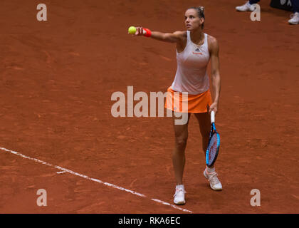 Vom 9. Februar 2019 Den Bosch, Niederlande Tennis FED Cup Niederlande gegen Kanada Arantxa Rus Credit: Orange Bilder vof/Alamy leben Nachrichten Stockfoto