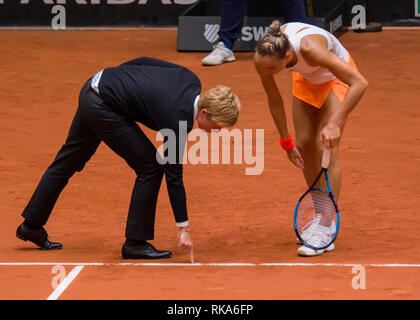 Vom 9. Februar 2019 Den Bosch, Niederlande Tennis FED Cup Niederlande gegen Kanada Arantxa Rus Credit: Orange Bilder vof/Alamy leben Nachrichten Stockfoto