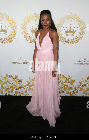 PASADENA, Ca - 9. Februar: Rukiya Bernard, Hallmark Channel und Markenzeichen Filme & Geheimnisse Winter 2019 TCA am Turnier Haus in Pasadena, Kalifornien am 9. Februar 2019. Credit: Faye Sadou/MediaPunch Stockfoto