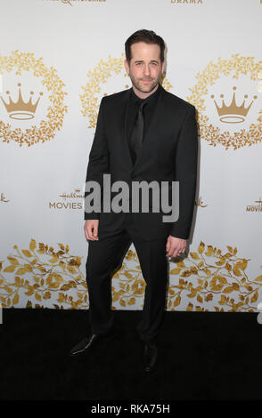 PASADENA, Ca - 9. Februar: Niall Materie, an der Hallmark Channel und Markenzeichen Filme & Geheimnisse Winter 2019 TCA am Turnier Haus in Pasadena, Kalifornien am 9. Februar 2019. Credit: Faye Sadou/MediaPunch Stockfoto