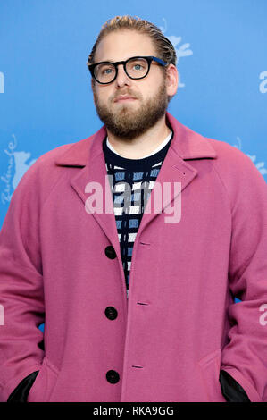 Berlin, Deutschland. 10. Feb 2019. Jonah Hill während der 'Mid 90 s' Fotoshooting an der 69. Internationalen Filmfestspiele Berlin/Berlinale 2019 im Hotel Grand Hyatt am 10 Februar, 2019 in Berlin, Deutschland. Credit: Geisler-Fotopress GmbH/Alamy leben Nachrichten Stockfoto