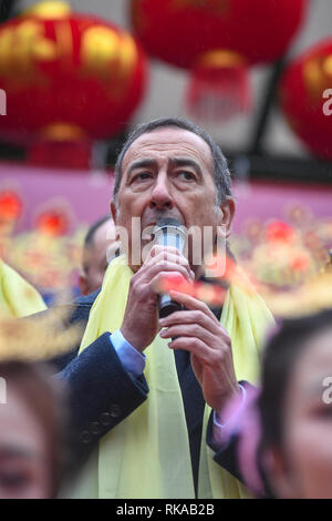 Foto Claudio Furlan LaPresse 10-02-2019 Milano (Italia) Cronaca Capodanno cinese con Parata da Piazza Gramsci ein Via Paolo Sarpi Stockfoto