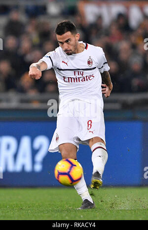 Foto Fabrizio Corradetti, 03 Febbraio 2019 Roma, Italia sport calcio Roma vs Mailand - Campionato di calcio Serie A TIM 2018/2019 - Stadio Olimpico. Nella Foto: Suso Foto Fabrizio Corradetti Februar 03, 2019 Rom, Italien Sport Fussball Roma vs Mailand - Italienische Fußball-Liga einen TIM 2018/2019 - Olympiastadion. In der Pic: Suso Stockfoto