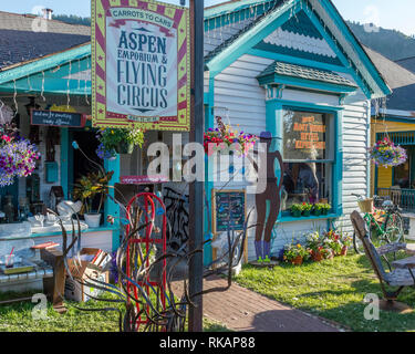 Die Emporium und Flying Circus, Aspen, Colorado, USA Stockfoto