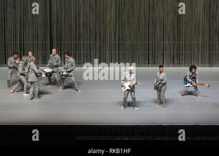 David Byrne's American Utopie tour Erste direkte Arena, Leeds, UK, 21. Oktober 2018 Stockfoto