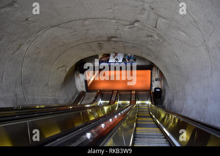 Washington, DC, USA - Juli 2, 2017: Washington DC Metro System Stockfoto