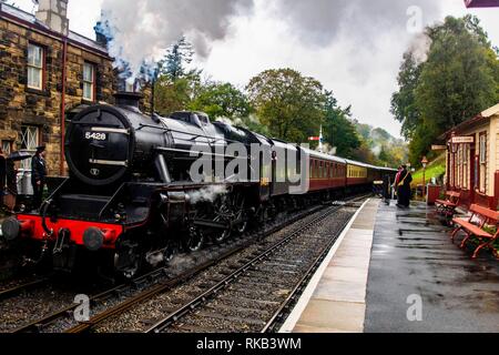 Thompson B1 61002 Impala verlassen Grossmont station Stockfoto