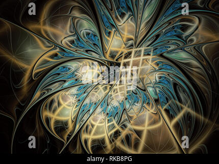 Abstrakte Fractal-hintergrund, Textur, fraktale Spirale, Fraktal Kunst Stockfoto