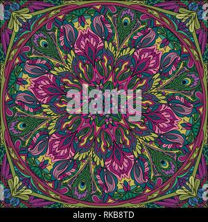 Vektor nahtlose Mandala Stock Vektor