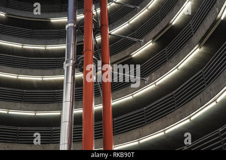 Detail eines modernen Parkgarage. Stockfoto