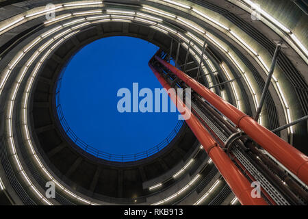 Detail eines modernen Parkgarage. Stockfoto