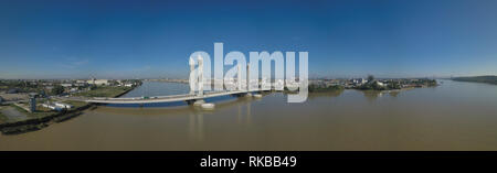 Frankreich, Aquitanien, Gironde, 33, Bordeaux Bastide La Bastide Pont Jacques Chaban Delmas Europa Stockfoto