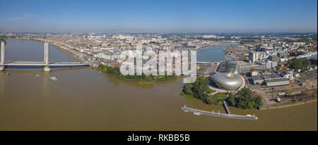 Frankreich, Aquitanien, Gironde, 33, Bordeaux Bastide La Bastide Pont Jacques Chaban Delmas Europa Stockfoto