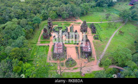 Gruppe B, Nhóm tháp B, mein Sohn Hindu Tempel Sanctuary, Duy Xuyen Bezirk, Provinz Quang Nam, Vietnam Stockfoto