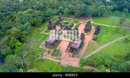 Gruppe B, Nhóm tháp B, mein Sohn Hindu Tempel Sanctuary, Duy Xuyen Bezirk, Provinz Quang Nam, Vietnam Stockfoto