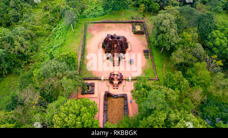 Gruppe G, Nhóm tháp G, mein Sohn Hindu Tempel Sanctuary, Duy Xuyen Bezirk, Provinz Quang Nam, Vietnam Stockfoto