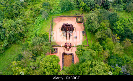 Gruppe G, Nhóm tháp G, mein Sohn Hindu Tempel Sanctuary, Duy Xuyen Bezirk, Provinz Quang Nam, Vietnam Stockfoto