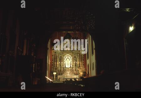 Interieur. Autor: MERCADANTE DE BRETAÑA LORENZO. Lage: Iglesia de NUESTRA SEÑORA DE LAS NIEVES. SANTA CRUZ DE LA PALMA. LA PALMA. Spanien. Stockfoto