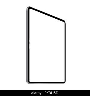 Digitale tablet Vektor-zeichnung Perspektive Betrachtungswinkel Stockfoto