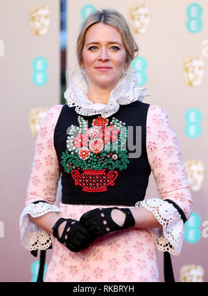 Edith Bowman an der 72nd British Academy Film Awards in der Royal Albert Hall, Kensington Gore, Kensington, London statt. Stockfoto