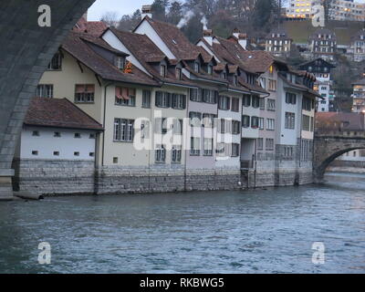 Bern. Bild von Bern, Hauptstadt der Schweiz, während der dramatischen Sonnenuntergang. Stockfoto