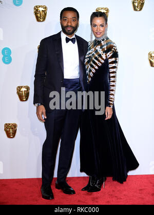 Chiwetel Ejiofor Teilnahme an der 72nd British Academy Film Awards in der Royal Albert Hall, Kensington Gore, Kensington, London statt. Stockfoto