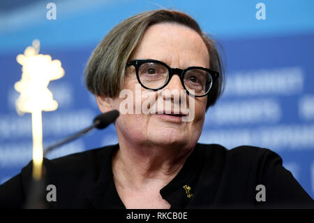 Agnieszka Holland während der "Mr. Jones' Pressekonferenz auf der 69. Internationalen Filmfestspiele Berlin/Berlinale 2019 im Hotel Grand Hyatt am 10 Februar, 2019 in Berlin, Deutschland. Stockfoto