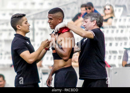 Curitiba, Brasilien. 10 Feb, 2019. PR - Curitiba - 10/02/2019 - 2019 Atlético Paranaense PR x Cianorte-Bergson Atletico - PR-Player beim Spiel gegen Cianorte im Arena da baixada Stadion für die Meisterschaft 2019. Foto: Gabriel Machado/AGIF AGIF/Alamy Credit: Live-Nachrichten Stockfoto