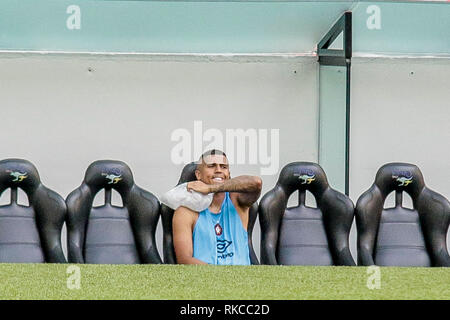 Curitiba, Brasilien. 10 Feb, 2019. PR - Curitiba - 10/02/2019 - 2019 Atlético Paranaense PR x Cianorte-Bergson Atletico - PR-Player beim Spiel gegen Cianorte im Arena da baixada Stadion für die Meisterschaft 2019. Foto: Gabriel Machado/AGIF AGIF/Alamy Credit: Live-Nachrichten Stockfoto