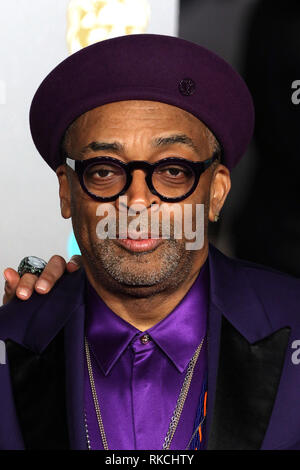 London, Großbritannien. 10 Feb, 2019. Spike Lee, EE British Academy Film Awards, die Royal Albert Hall, London, Großbritannien. 10 Feb, 2019. Foto von Richard Goldschmidt Credit: Rich Gold/Alamy leben Nachrichten Stockfoto
