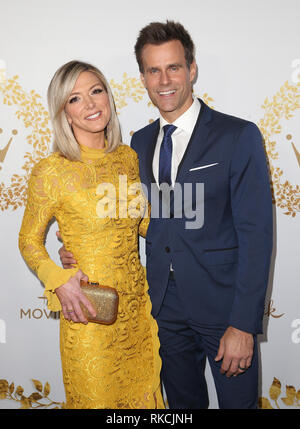 Pasadena, Kalifornien, 9. Februar 2019 - USA - 09. Februar 2019 - Pasadena, Kalifornien - Debbie Matenopoulos, Cameron Mathison. Hallmark Channel und Markenzeichen Filme und Geheimnisse 2019 Winter TCA-Veranstaltung in Turnier Haus. Photo Credit: Faye SadouAdMedia (Credit Bild: © AdMedia über ZUMA Draht) Stockfoto