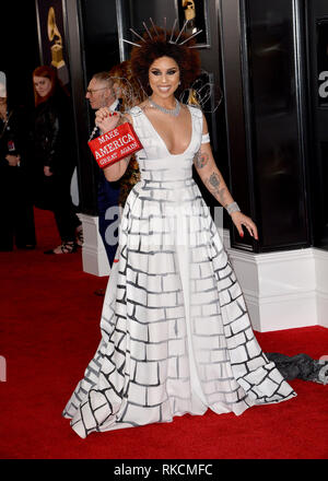 Los Angeles, CA, USA. Februar 2019. Los Angeles, Kalifornien, USA. Februar 2019. 10. Februar 2019 – Los Angeles, Kalifornien – Joy Villa. 61. Jährliche GRAMMY Awards im Staples Center. Foto: AdMedia Stockfoto