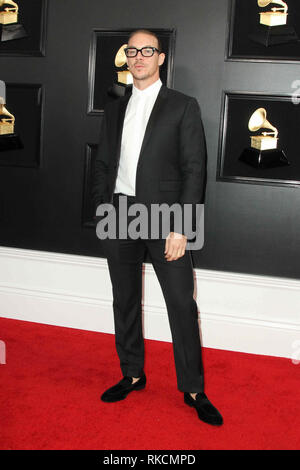 Los Angeles, CA, USA. Februar 2019. Los Angeles, Kalifornien, USA. Februar 2019. 10. Februar 2019 – Los Angeles, Kalifornien – Diplo. 61. Jährliche GRAMMY Awards im Staples Center. Foto: AdMedia Stockfoto